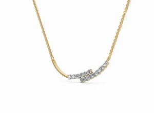 Arsinoe - Colgante de Cadena con Diamante Cultivado en Laboratorio de 0.282 Quilates, Medallón con Halo de 14 Piezas, Oro Amarillo, Rosa o Blanco de 9K, 14K o 18K, Regalo de Joyería - Product Image 4