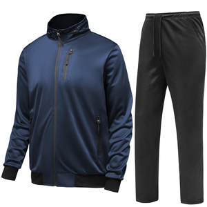 Chándal Deportivo para Hombre con Cierre y Cuello Alto, Diseño Moderno, Ligero, Transpirable, para Correr y Hacer Ejercicio - Product Image 1