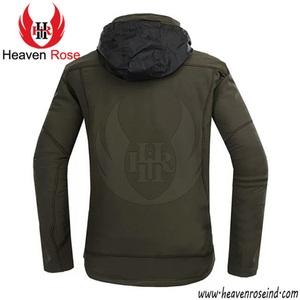 Men's Waterproof Softshell Hooded Jacket Fleece <b>Lined</b> Windproof Outdoor Tactical <b>Coat</b> Wholesale OEM Available - Product Image 4
