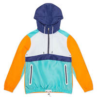 Chaqueta Cortavientos Reversible con Capucha para Hombre, Ligera, Casual, con Cierre Frontal, para Actividades al Aire Libre