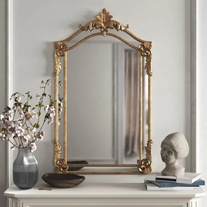 Sheesham Wood with Gold Inlay wooden wall mirrors and mirror frames OEM Custom Wholesale | Aqdus Saleem India - Product Image 4