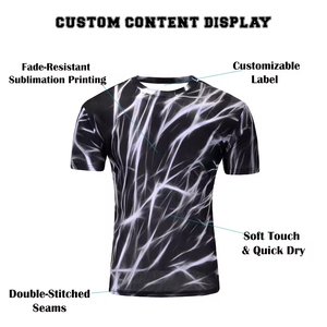 Nouveauté T-shirt pour homme écologique à séchage rapide, sublimation, coton/polyester, col rond, manches courtes, t-shirts décontractés - Product Image 6