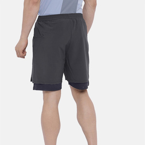 Men's <b>Black</b> Solid Quick Dry Mid Waist Drawstring Closure Boardshorts Front Logo Polyester Casual Style - Product Image 6