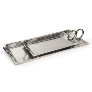 Bandeja de Servicio Ovalada de Aluminio Ecológica, Apta para Lavavajillas, Hecha a Mano, con Acabado Personalizado, Estilo Moderno, de Grado Comercial para Uso Residencial - Product Image 2