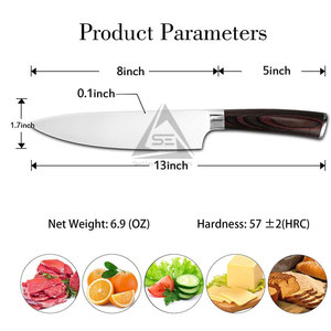 Design Your Product Custom Style Japanese Chef Kitchen <b>Knives</b> with Wood Handle Eco-Friendly New Arrival Hot Sale - Product Image 4