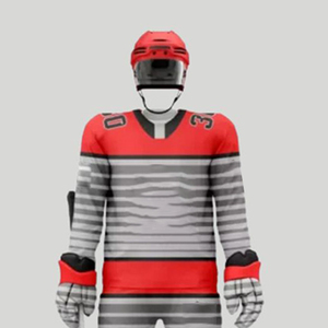Pantalones de Hockey sobre Hielo Personalizados de Primera Calidad, Ecológicos, Ligeros, Transpirables, de Poliéster, para Hombres Adultos, Servicio OEM, Uniforme de Hockey - Product Image 3