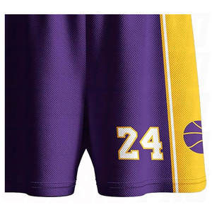 Uniforme de Baloncesto Ligero para Hombre, Conjunto de Camiseta y Pantalones Cortos de Baloncesto Morados de Alta Calidad para Deportes de Equipo - Product Image 6