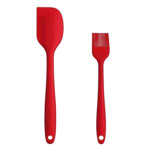Fabricants en gros Outils de cuisson pour la cuisine Ensemble de grattoirs en silicone de qualité alimentaire Ustensiles de cuisine résistants à la chaleur Spatule en silicone - Product Image 1