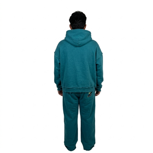 Custom Logo Two-Piece Sportswear <b>Thermal</b> Breathable Jogging Sweat Suits for Sports Gym Summer Casual Tracksuit Set - Product Image 5