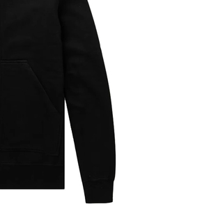 Sweat-shirt à capuche zippé noir pour homme, coupe classique, décontracté, pour l'automne, couleur unie, coton French Terry, manches longues - Product Image 2