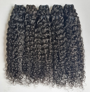 Vendeurs de paquets de cheveux vierges non transformés à cuticule en vrac Double trame extensions de cheveux humains indiens bruts birmans crépus bouclés - Product Image 2