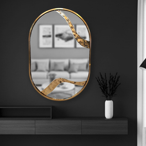 Transforma tus paredes en arte con nuestros nuevos y exclusivos espejos PVD con diseño de martillo. - Product Image 1