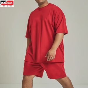 Ensemble de t-shirt et short pour homme, coupe athlétique, tenue de sport, entraînement en salle de sport, course à pied, tissu léger et respirant, personnalisable - Product Image 1