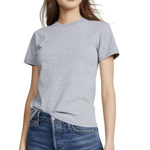 Camiseta de mezcla de algodón para mujer, suave, ligera, transpirable, informal, estilo urbano, proveedor mayorista - Product Image 5