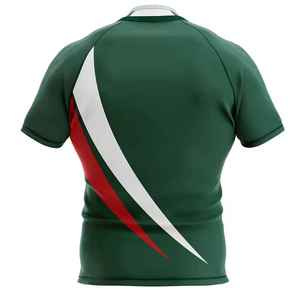 Maillot de rugby respirant grande taille à manches courtes, imprimé numérique, broderie, design cousu, anti-UV, séchage rapide, taille personnalisée - Product Image 4
