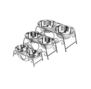 Stainless Steel Dog Bowl <b>Feeder</b> For Dogs Suitable For Food Water Feeding Indoor Outdoor Use - Product Image 5