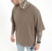T-shirts Homme Effet Délavé Personnalisables – Design Uni, Coupe Oversize, Manches Courtes, 180 Grammes, Tricoté – Nouveauté Été