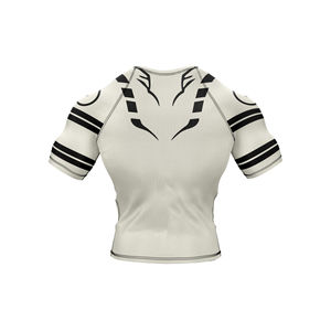 Meilleur fabricant de vêtements de sport unisexes personnalisés, impression sérigraphique, manches longues, UPF50, séchage rapide, rash guard OEM - Product Image 6