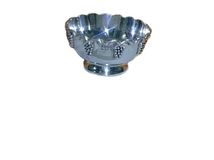 Cuenco de perforación de latón antiguo, cuenco de fruta martillado de acero inoxidable, cuenco decorativo para el hogar - Product Image 6