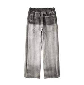 Pantalon de survêtement homme surdimensionné et ample, coupe large, personnalisé, délavé à l'acide, 380 g/m², uni - Product Image 1