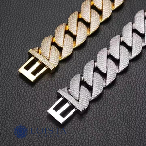 Bracelet à maillons en argent 925 plaqué rhodium pour homme LOISTA, design géométrique de luxe, à porter tous les jours - Product Image 5