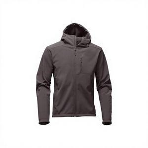 Winter Outdoor-Activities Breathable Windproof-Warm Windbreaker Hooded Men's Casual Zip-Up Soft-Shell Jacket Coats - Product Image 1