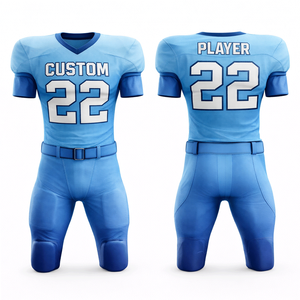 High quality american football uniform youth adult padded jersey pants helmet gloves <b>socks</b> custom set now - Product Image 1