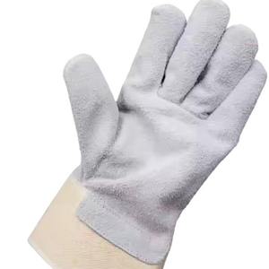 Leather Work <b>Gloves</b> Real Leather Working <b>Gloves</b> Durability-Enhanced Leather Work <b>Gloves</b> with Double Palm Industrial Safety - Product Image 6