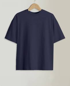 T-shirt Homme Prix Usine 100% Coton Épaules Tombantes Coupe Ample Respirant Séchage Rapide Col Rond Oversize Été - Product Image 5
