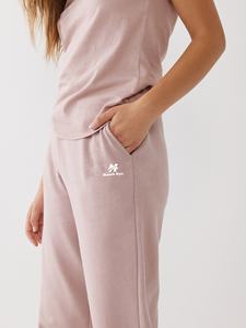 2024 nouveautés survêtement ensemble survêtement femmes 2 pièces ensemble femmes couleur unie à manches courtes deux pièces tenues - Product Image 3