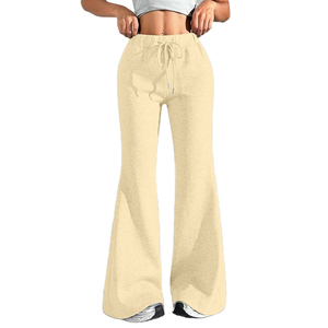 New Custom Breathable <b>Flared</b> <b>Jogger</b> Pants for <b>Women</b> Casual Stacked Flare Sweatpants Men's Pants Trousers custom OEM - Product Image 6