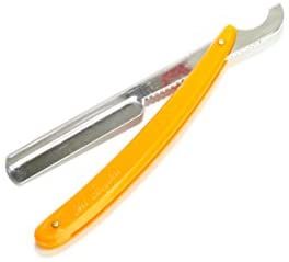 Turkish Cut Throat <b>Razor</b> <b>Straight</b> Modern Shaving Shavette Plastic Handle Stainless Steel 6 Color Options for Body Face Shaving - Product Image 2