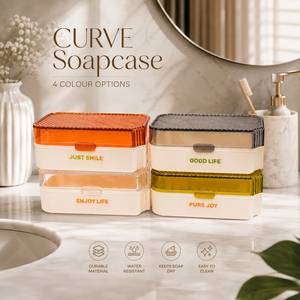 Porte-savon en plastique Reliance, style classique, durable, antidérapant, avec couvercle, plusieurs couleurs, facile à nettoyer, pour la salle de bain - Product Image 4