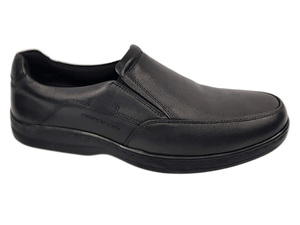 Dlords Gad Penny Mocassins pour Hommes en Cuir Noir, à Bout Renforcé, pour le Bureau et la Carrière, Couleur Unie, Semelle Extérieure en Caoutchouc, Semelle Intermédiaire en EVA, Antidérapants, avec Coussin d'Air - Product Image 3