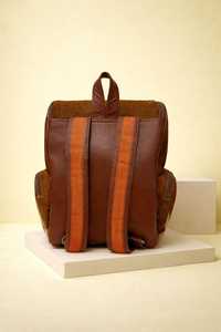 Rugged Western Hair-on <b>Leather</b> <b>Backpack</b> <b>Real</b> Cowhide Fur Outdoor Rucksack Custom <b>Leather</b> Bag Factory LHBP-0215 - Product Image 5