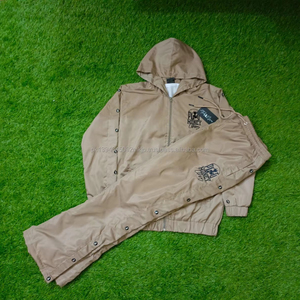 Ensemble de survêtement coupe-vent en nylon personnalisable pour homme GUCHA SPORTS OEM, style streetwear, fermetures éclair, col montant, résistant au vent - Product Image 2