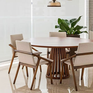 ราวแขวนเสื้อโค้ทสีน้ำตาลขนาดเล็กแบบตั้งพื้น พร้อมตะขอ 3 อัน ใช้เป็นโต๊ะข้างได้ ประหยัดพื้นที่ - Product Image 1