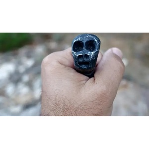 Couteau de cuisine multifonctionnel en acier au carbone forgé à la main, style médiéval antique, personnalisé et fait main par Jexmoo - Cadeau pour chef - Product Image 6