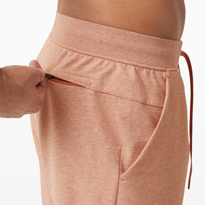 Shorts de sport décontractés pour hommes, 100 % coton, légers, extensibles, durables, non tissés, respirants, anti-transpiration, séchage rapide - Product Image 6