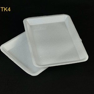 THINH KHANG Disposable White <b>Polystyrene</b> Tray Pulp Moulded for Food <b>Packaging</b> - Product Image 1