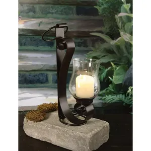 Candelabro de Hierro Rústico Vintage Hecho a Mano, Soporte Decorativo para Mesa de Estilo Rústico para Bodas y Restaurantes, Decoración para Bodas - Product Image 1