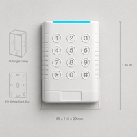 Lecteur de clavier de contrôle d'accès intelligent extérieur IP67, lecteur RFID sans contact pour systèmes d'entrée sécurisés