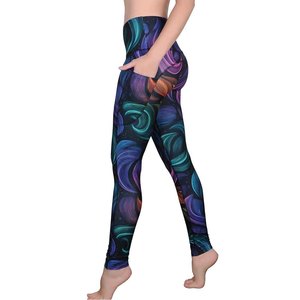 Leggings de sport sans couture taille haute pour femme, pantalon de yoga, extensible, respirant, pour la course et l'entraînement en salle de sport, effet push-up - Product Image 2