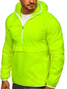 Chaqueta Cortavientos Ligera Impermeable de Lona para Hombre, Cortavientos Deportivo Personalizado para Correr con Cremallera y Cuello Alto, Cortavientos Cálido - Product Image 1