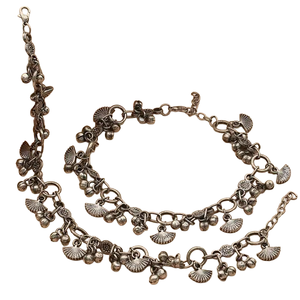 สร้อยข้อเท้าลายชนเผ่าแบบออกซิไดซ์ ลดราคาพิเศษ เหมาะสำหรับงานเทศกาลและสวมใส่ลำลอง มีจำหน่ายแล้ว - Product Image 6