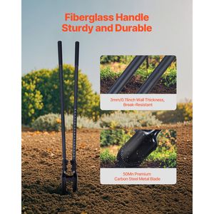 Trivella Manuale per Pali Rinforzata con Manico in Fibra di Vetro e Lama Metallica con Indicatori di Scala - Product Image 2