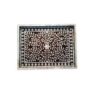 Juego de Bandeja y Posavasos Decorativos de Resina, Diseño Artesanal de Alta Calidad, Personalizado, para Hogares y Restaurantes, de la India - Product Image 5