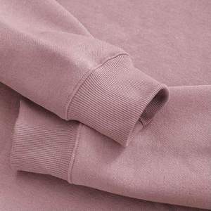 Sudadera con capucha de algodón de gran tamaño personalizada para mujer, sudaderas con capucha sólidas transpirables para mujer con logotipo bordado, sudaderas con capucha de invierno informales - Product Image 3