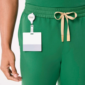 Medical Uniform Unisex Men V Neck Top Straight Pants Woven Cotton <b>Scrub</b> <b>Set</b> Custom Logo High Quality <b>Scrub</b> <b>Sets</b> - Product Image 6