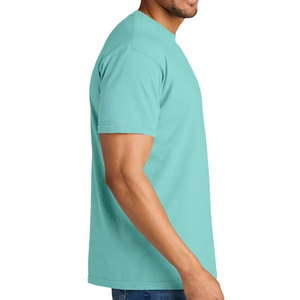 Camiseta de Manga Corta Verde Personalizada para Hombre con Bolsillo, Camiseta de Cuello Redondo de Jersey Peinado de Lujo - Product Image 5